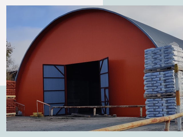 Полукруглые ангары по цене от 617 руб. в Архангельск