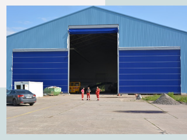 Ангарные ворота в Архангельск от СтальСтрой-Рхн по цене 617 руб.