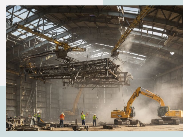 Демонтаж ангаров в Архангельске от 617 руб. за м²